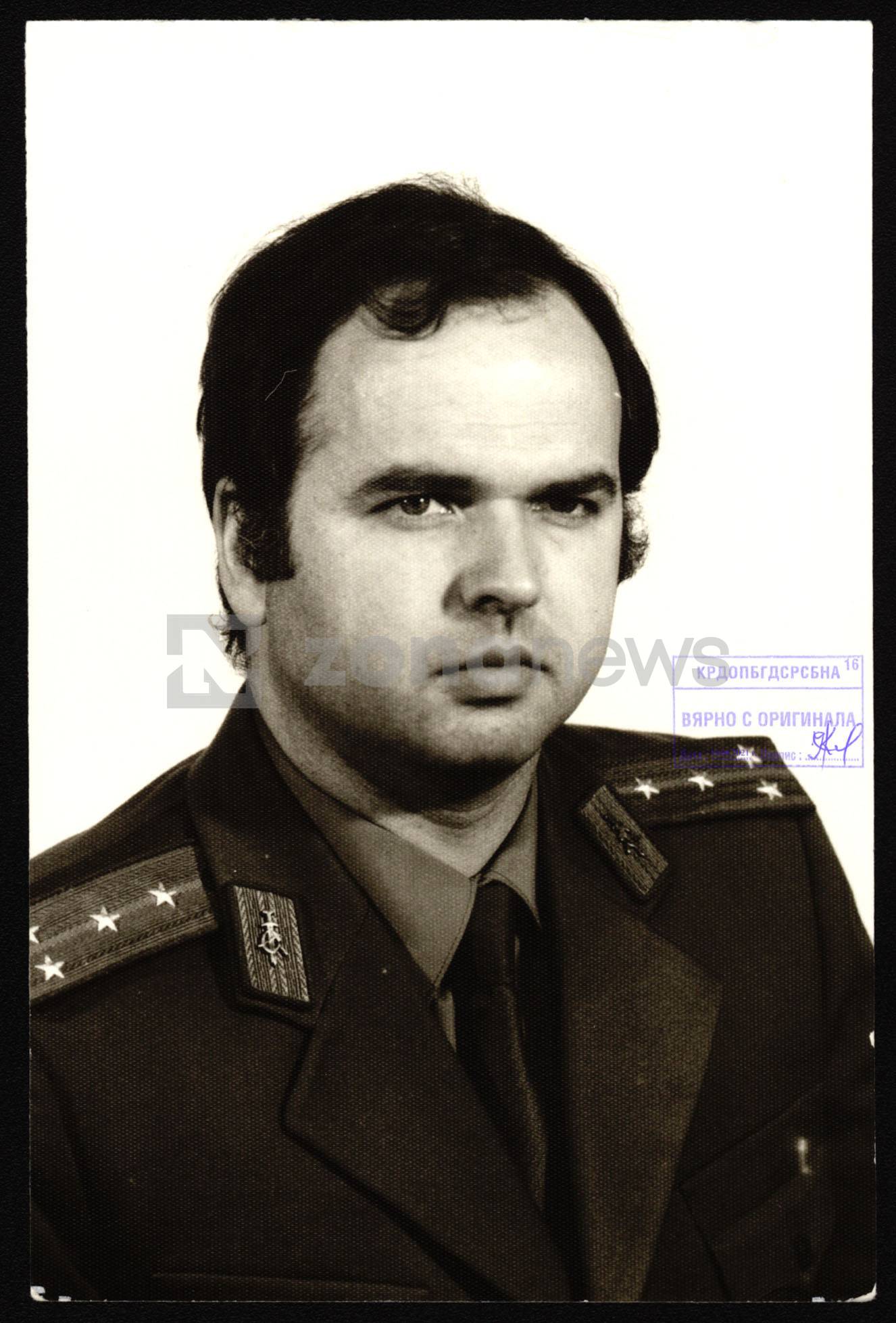 Боян Чуков като офицер от ПГУ-УНТР-ДС